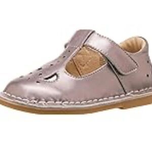 Live & Luca Mae Metallic Silver Bronze Mary Jane Sz 11